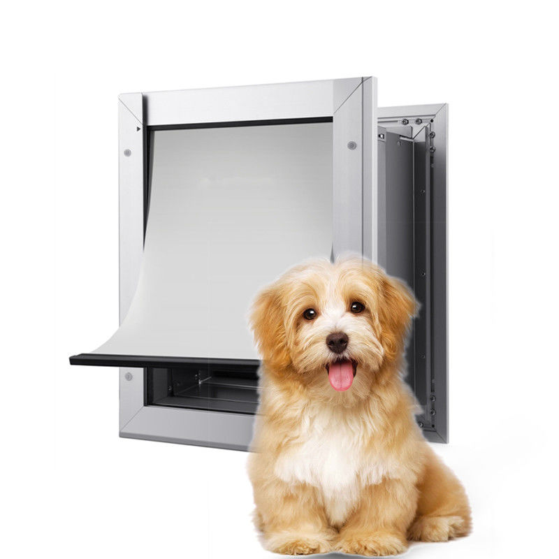 ISO9001 PET-Sicherheit Aluminium-PET-Tür Vierwege-Schließung Magnetverschluss Hunde Tür