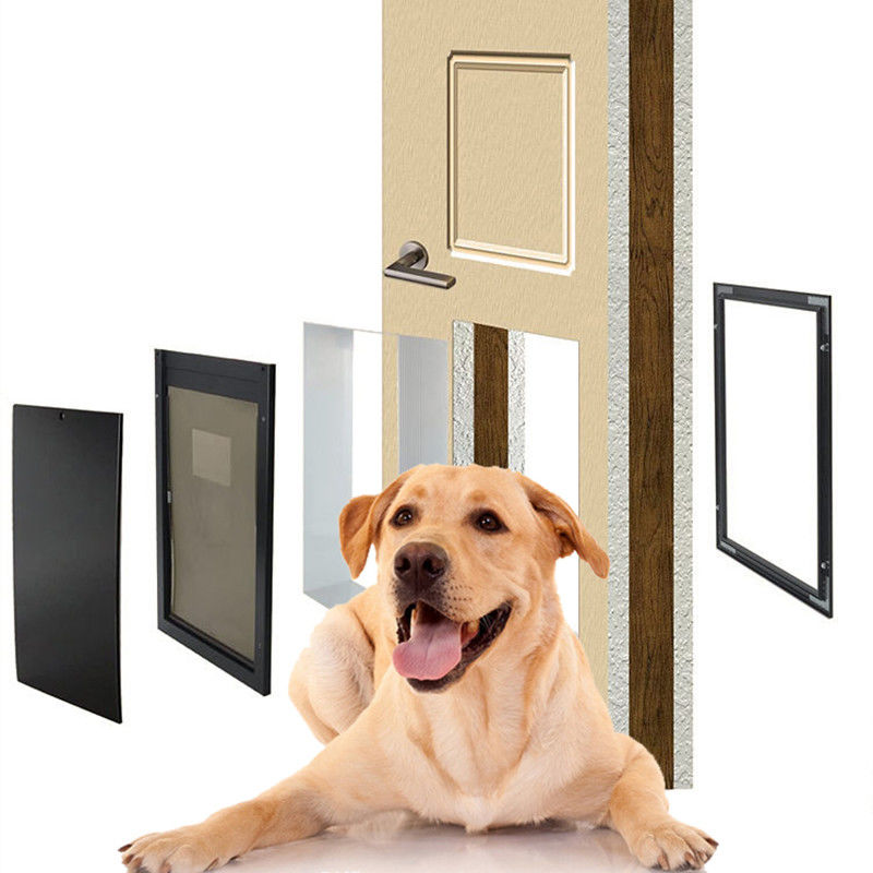ISO9001 PET-Sicherheit Aluminium-PET-Tür Vierwege-Schließung Magnetverschluss Hunde Tür