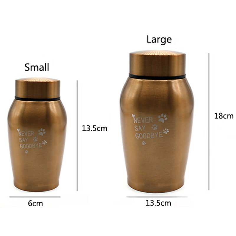 Custom Aluminium CNC Bearbeitung Teil Gedenkglas Katze Hund Beerdigungsbedarf Versiegelt Edelstahl Pet Urne